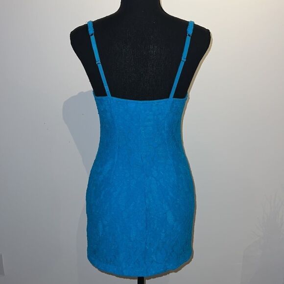 Urban Outfitters Blue Lace Mini Dress - Picture 5 of 7